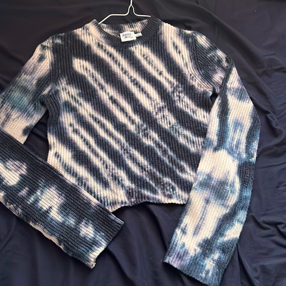 NWOT Cropped Tie-Dye Knit - Picture 2 of 5
